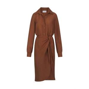 NEW ANEMOS women's the l.a. button down dress in espresso